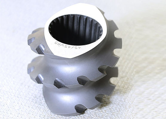 Prezzo buono Pezzi meccanici dell'espulsore dell'elemento della vite della PMI per la superficie di lucidatura di Coperion ZSK40 in linea