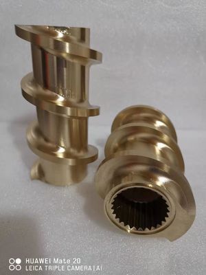 Prezzo buono Elementi di vite di filo di bronzo di alluminio a spirale 150 mm per estrusore a doppia vite in linea
