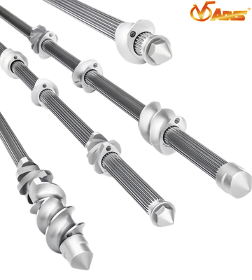 Prezzo buono Elementi di estrusore ad alta precisione e a doppia vite da 10 a 120 mm Diametro da 500 a 9000 mm Lunghezza in linea